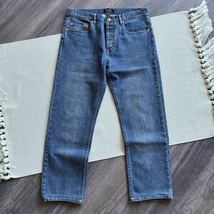 A.P.C. Stonewashed Japanese Denim Blue Jeans